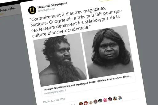 National Geographic, raciste crédit : capture d'écran Twitter National Geographic - 1280
