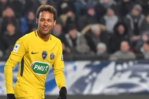 Le Brésilien a droit à une notice de sept lignes et à une photo prise pendant le match de Coupe de France opposant le PSG à Rennes en janvier dernier.