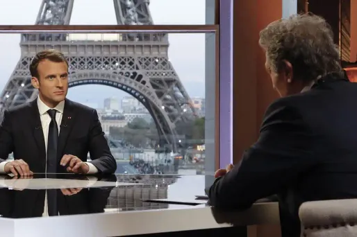 Jean-Jacques Bourdin n'a cessé d'appeler Emmanuel Macron par son nom, dimanche.