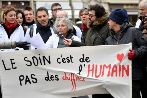 Tous les manifestants répondaient à l'appel des représentants FO et CFTC des urgences du CHU de Strasbourg. (Photo d'illustration)