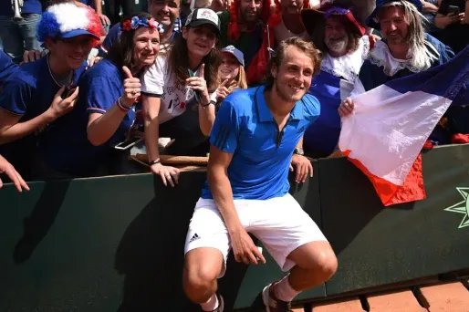Lucas Pouille s'est fait peur en début de match dimanche, avant de prendre le meilleur sur son adversaire.