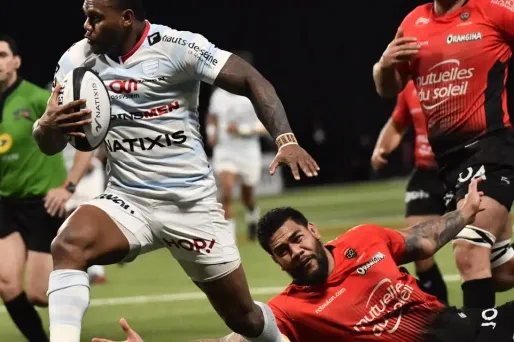 C'est grâce à un doublé de Virimi Vakatawa (photo) que le Racing 92 s'est assuré la victoire dimanche face à Toulon.