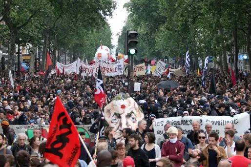 manif fonctionnaires, 22 mai 2018 crédit : ZAKARIA ABDELKAFI / AFP - 1280
