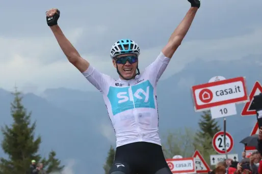 Chris Froome au sommet du Zoncolan.