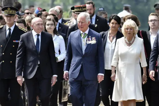 Le couple princier a été accueilli par Gérard Collomb.