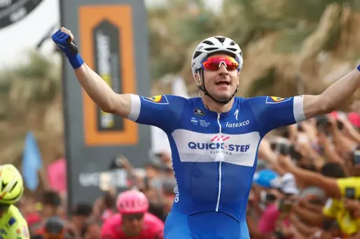 Le coureur de la Quick-Step a remporté dimanche sa deuxième victoire de suite sur le Giro.