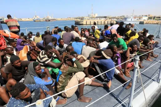 27 mineurs et trois nourrissons faisaient partie des migrants secourus. Image d'illustration.