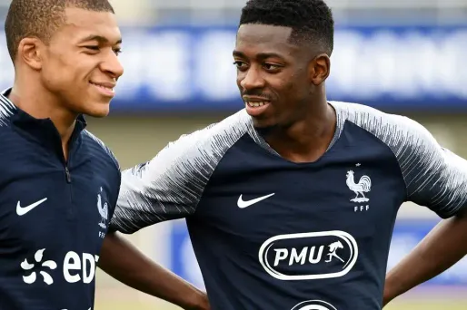 "Avec Kylian c'est naturel, on ne joue pas sur ça. On a toujours été amis", a déclaré mardi Ousmane Dembélé.