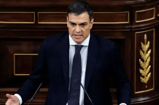 Pedro Sanchez, ici en photo, a fait chuter Mariano Rajoy à la suite d'une motion de censure.