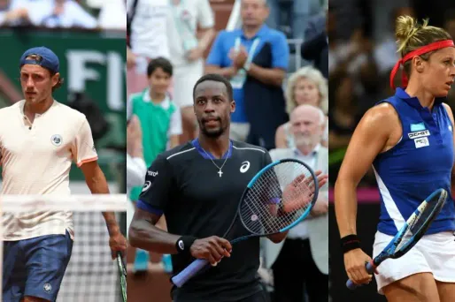 Lucas Pouille, Gaël Monfils, Pauline Parmentier crédit : AFP / montage Europe 1 - 1280