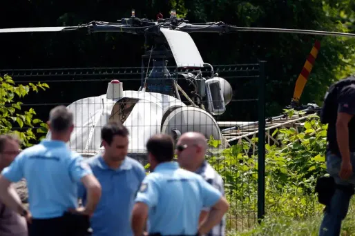 Redoine Faïd, hélicoptère, GEOFFROY VAN DER HASSELT / AFP 1280