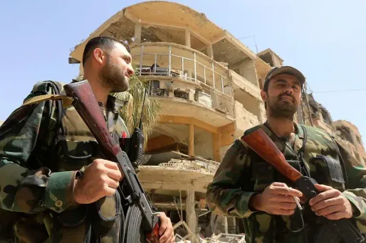 syrie soldats regimes damas 1280