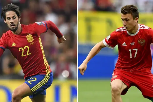 L'Espagne et la Russie s'affrontent dimanche pour une place en quarts de finale.