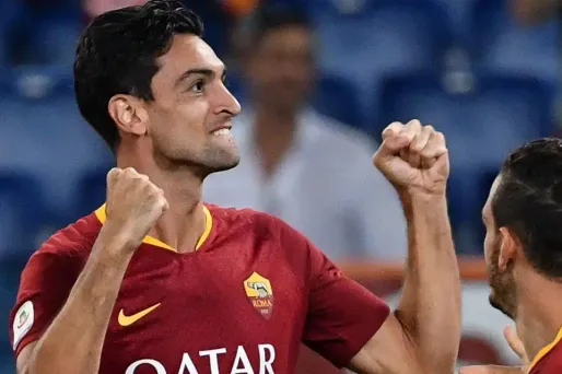 Pastore a inscrit son premier but avec l'AS Rome, lundi soir.