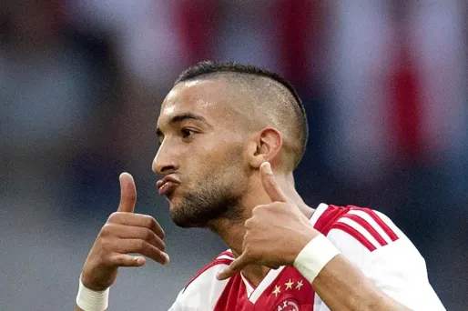 Hakim Ziyech a marqué le deuxième but de l'Ajax (photo d'archives).