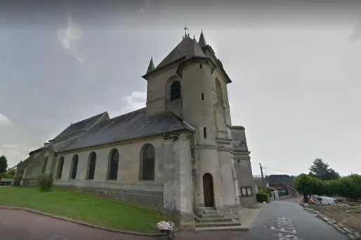 Eglise de Salency, fête de la Rosière crédit : capture d'écran Google Street View - 1280