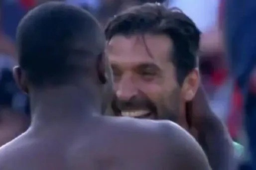 Gianluigi Buffon, Marcus Thuram, Capture d'écran BeIN Sports 1280