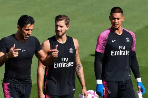 PSG, Gianluigi Buffon, Kevin Trapp, Alphonse Areola, GERARD JULIEN / AFP 1280