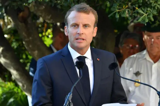 Dans un discours de huit minutes, le chef de l'Etat a rendu hommage aux soldats de tous horizons.