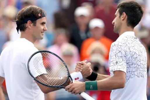 Roger Federer, Novak Djokovic, MATTHEW STOCKMAN / GETTY IMAGES NORTH AMERICA / AFP 1280