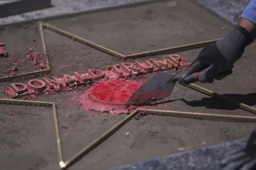 Etoile Donald Trump Walk Of Fame d'Hollywood 1280