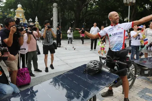 Raf van Hulle a bouclé son périple en 45 jours.