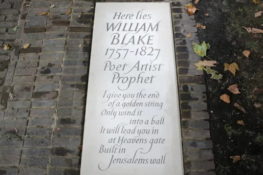 La tombe de William Blake retrouvée par des passionnés