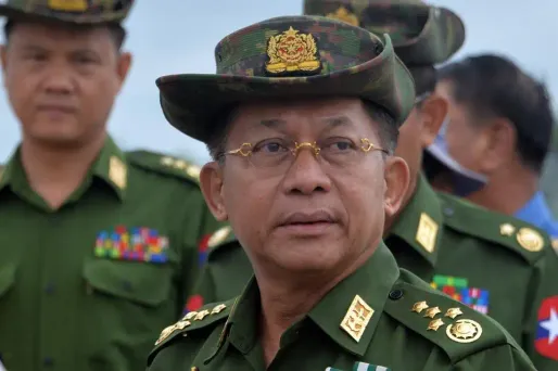Birmanie, général Min Aung Hlaing crédit : THET AUNG / AFP