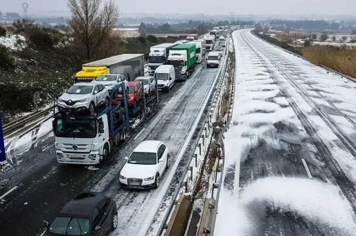 Météo-France annonce des chutes de neige en plaine dans l'Est. (Photo d'illustration)