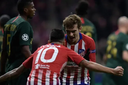 Antoine Griezmann a inscrit le deuxième but de l'Atlético, mercredi soir.