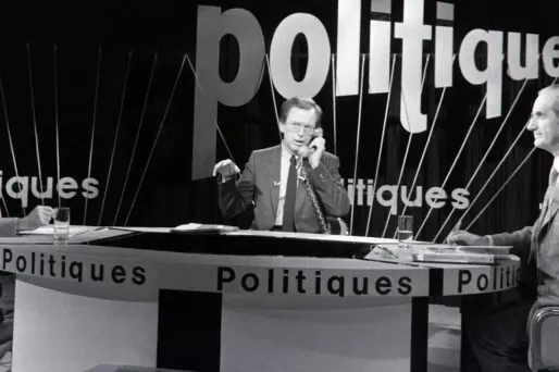 Jean Lanzi (au centre), ici en 1883 lors de l'émission de TF1 "Politiques", est mort mardi.