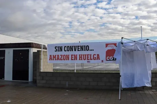 amazon espagne grève