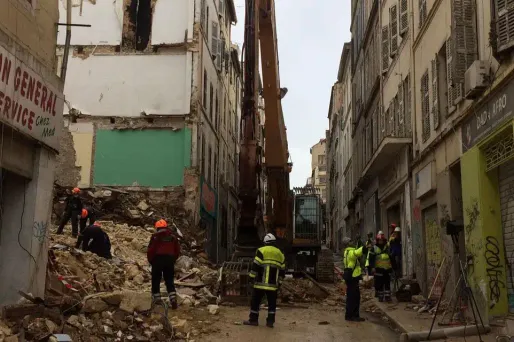 L'école se trouve à proximité des immeubles qui se sont effondrés à Marseille.