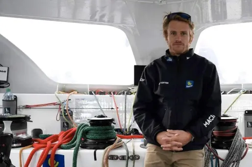 Le Français, en tête de la Route du Rhum, a cédé du terrain à ses adversaires ces dernières 24 heures. (image d'archives)