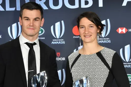 L'Irlandais Jonathan Sexton et la Française Jessy Trémoulière ont été élus meilleurs joueurs de l'année, dimanche, à Monaco.