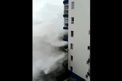 tempête Tenerife, Canaries, crédit : Capture d'écran Twitter NelsonAcosta80 - 1280