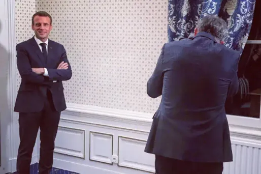 Emmanuel Macron Nikos Aliagas