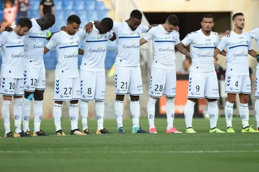 Les joueurs du RC Strasbourg avaient observé une minute de silence après l'attentat de Barcelone, en août 2017.