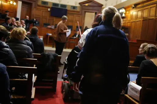 Denis Mannechez, 56 ans, s'était rendu à son procès en fauteuil roulant.