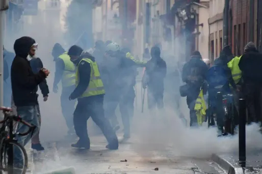 Des affrontements avec les forces de l'ordre ont eu lieu à Toulouse.