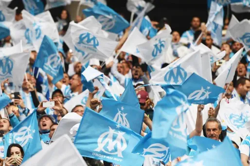 OM, supporters Marseille crédit : BORIS HORVAT / AFP - 1280