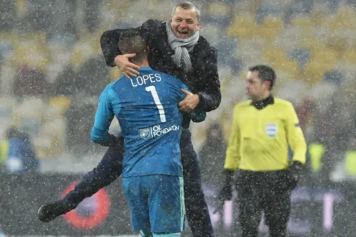 Bruno Genesio Lyon OL GENYA SAVILOV / AFP