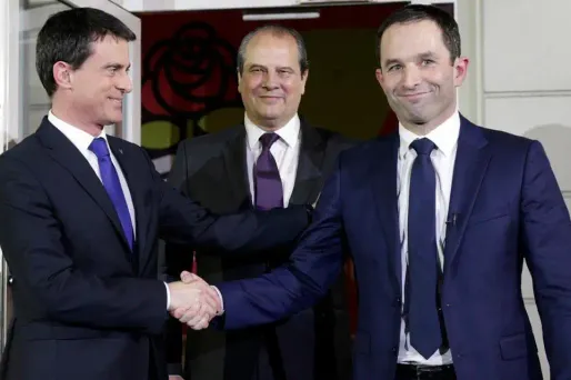 Manuel Valls et Benoît Hamon.