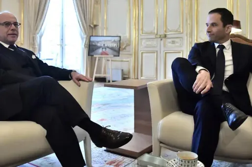 Bernard Cazeneuve et Benoît Hamon étaient collègues au gouvernement jusqu'en 2014.
