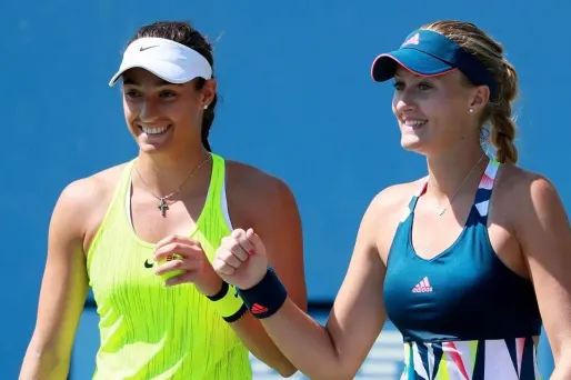 Caroline Garcia et Kristina Mladenovic se sont qualifiées pour les quarts de finale du double de l'Open d'Australie. (photo d'illustration)