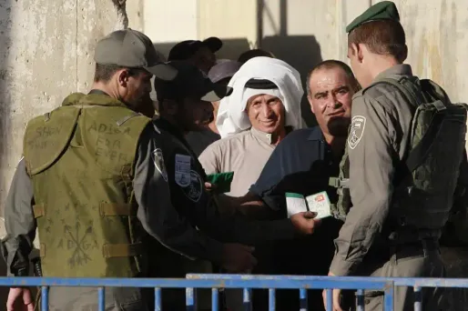 Le checkpoint tenu par Tsahal, à Bethléem.