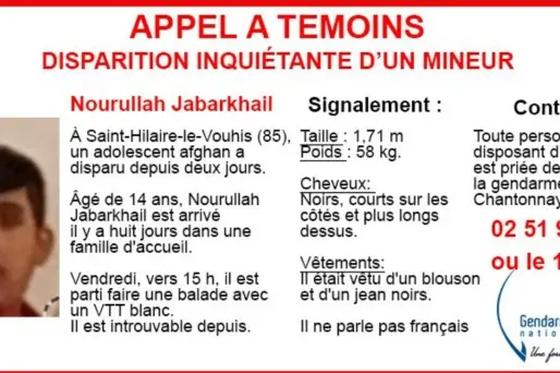 Nourullah est introuvable depuis trois jours.