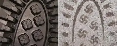 Les rangers laissaient des empreintes en forme de croix gammée