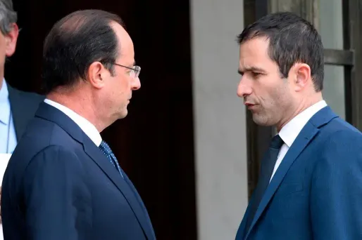 Le président et le candidat socialistes réagissent à l'affaire Fillon.