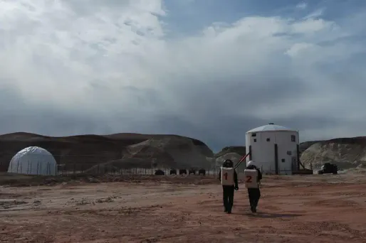 Les étudiants vont vivre dans un cylindre de huit mètres de large pendant trois semaines.